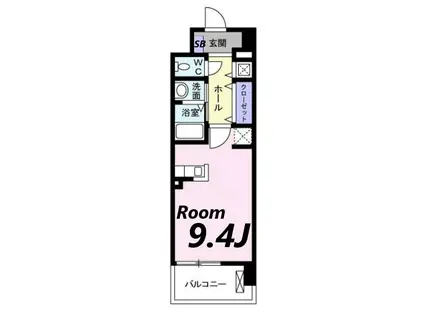 クラシェス尼崎(ワンルーム/2階)の間取り写真