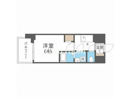 エスリードレジデンスグラン大阪福島ノース(1K/10階)の間取り写真