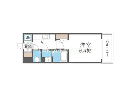 エスリード新大阪ザ・プレミアウエスト(1K/8階)の間取り写真