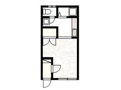 リッチハウスNO.3(ワンルーム/2階)の間取り写真