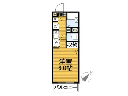 エス・パルク(1K/1階)の間取り写真