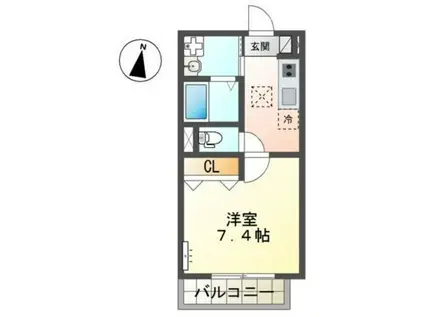 新堀2丁目 マンション工事(1K/1階)の間取り写真