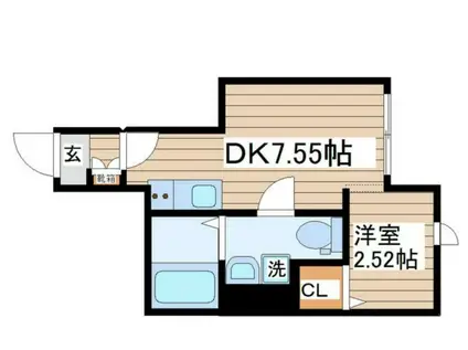 FOREST VALLEY 南仙台(1DK/1階)の間取り写真