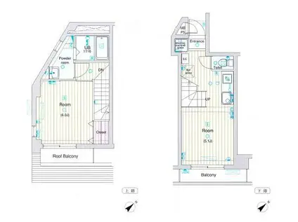 ヴォーガコルテ多摩川III(2K/5階)の間取り写真