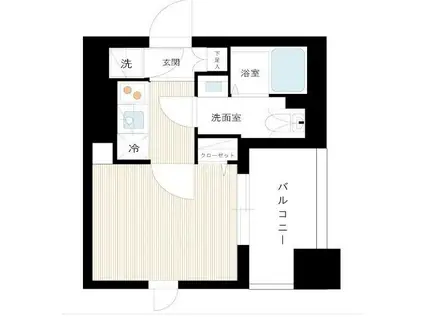 XEBEC蒲田ステーションエグゼ(1K/6階)の間取り写真