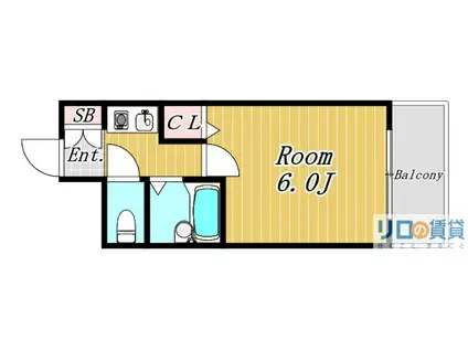 フレックス新大阪II(1K/5階)の間取り写真