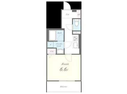 ENSOLAILLE(1K/5階)の間取り写真