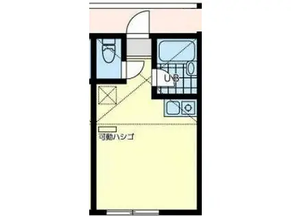 サザンみなとみらい御所山(ワンルーム/1階)の間取り写真