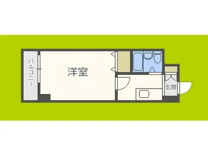 ノルデンハイム上新庄(1K/5階)の間取り写真