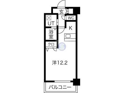 エスリード西小路御池(1K/4階)の間取り写真