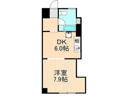 メゾン・ド・メルシー(1DK/5階)の間取り写真