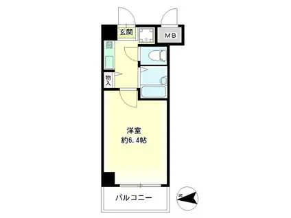 第27新井ビル(1K/3階)の間取り写真