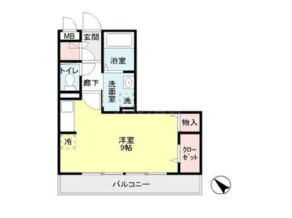 花月トレビナ(ワンルーム/3階)の間取り写真