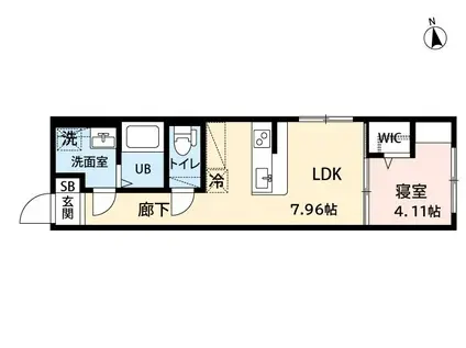 AMIRL PREMIER IMAIKE(1LDK/3階)の間取り写真