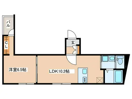 旭区中希望ヶ丘計画(1LDK/2階)の間取り写真