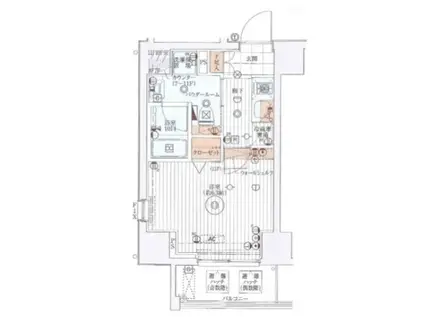 ブライズ森下リベラ(1K/2階)の間取り写真