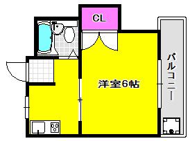 メゾン妙法寺(1K/2階)の間取り写真