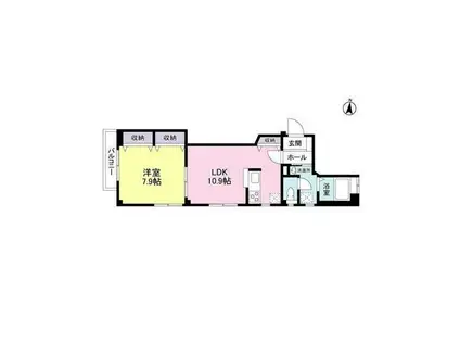 ライオンズマンション国府(3LDK/3階)の間取り写真