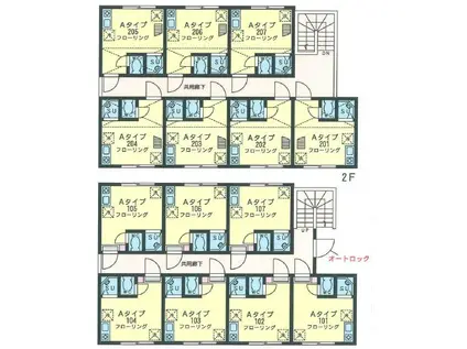 TM貝塚II(ワンルーム/1階)の間取り写真