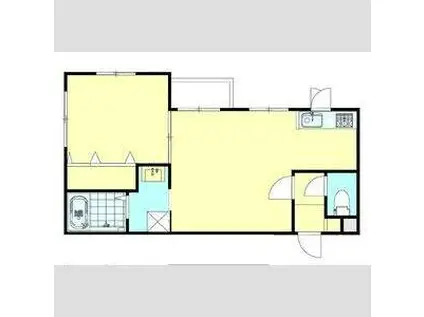 ORION188(1LDK/1階)の間取り写真