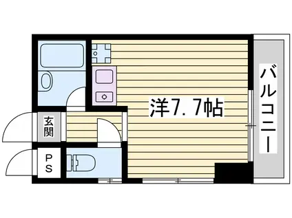 コーポ小嶋(ワンルーム/3階)の間取り写真
