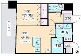 デル・スール テラス(1LDK/8階)の間取り写真