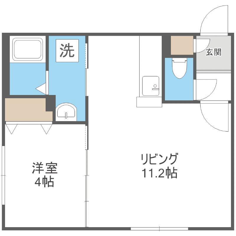 SALIENTE YAMAHANA(1LDK/3階)の間取り写真