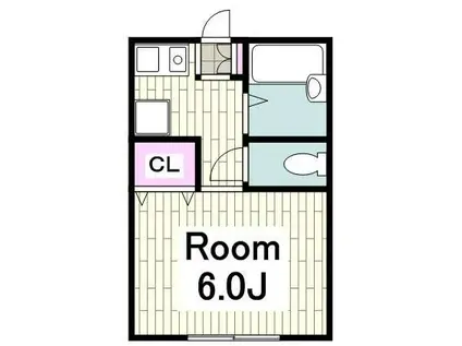 シャローヒルズ大岡B(1K/1階)の間取り写真