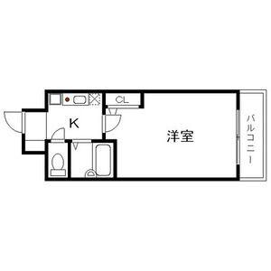 エスリード梅田東(1K/6階)の間取り写真