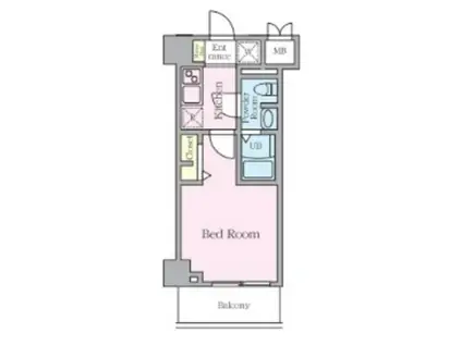 S-RESIDENCE妙典BROAD(1K/7階)の間取り写真