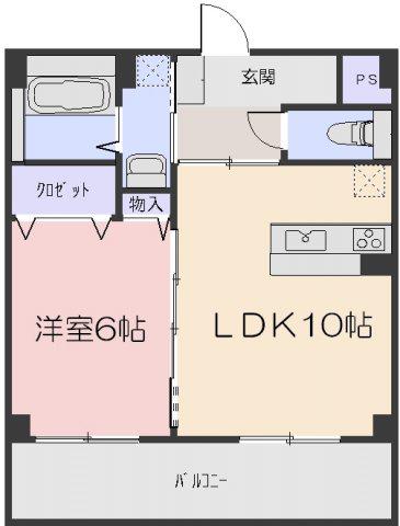VIVAグランデ(1LDK/3階)の間取り写真