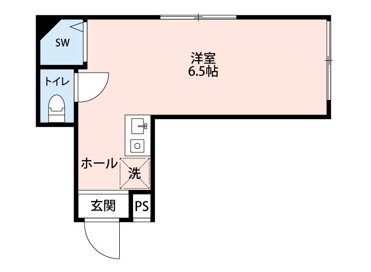 ホルティ野方(ワンルーム/2階)の間取り写真