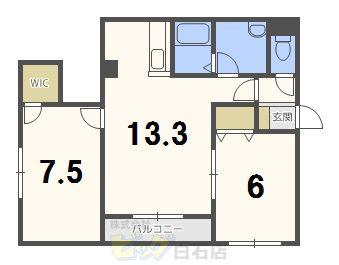 プレシャス28番館(2LDK/3階)の間取り写真