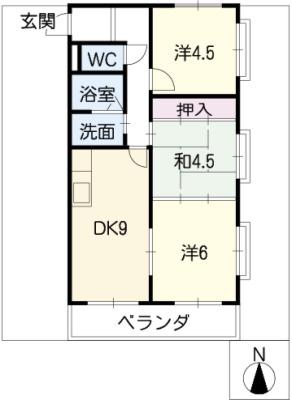 THE TOKUGETU 20(3LDK/4階)の間取り写真