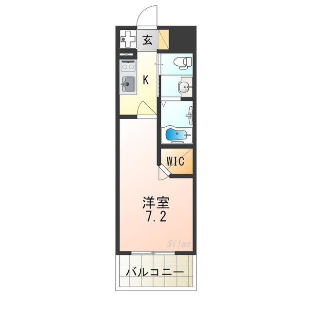 アービングNEO平野駅前(1K/8階)の間取り写真