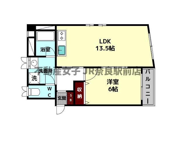 神田ビル(1LDK/3階)の間取り写真