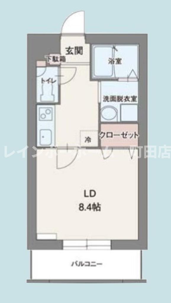クレマチス(1K/1階)の間取り写真
