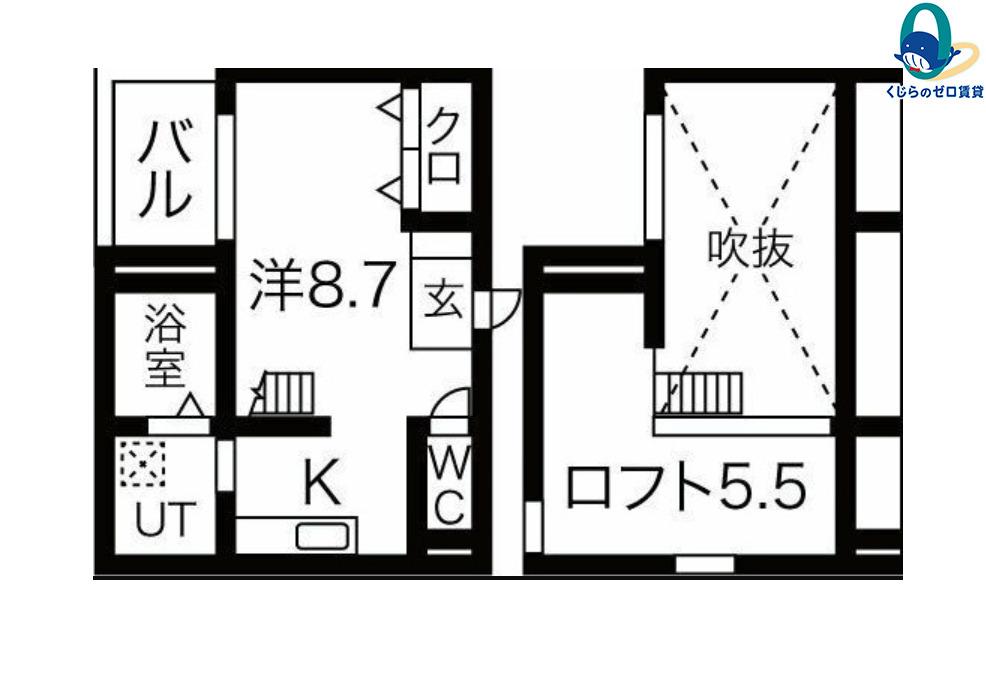 ベーネ日比野(ワンルーム/2階)の間取り写真