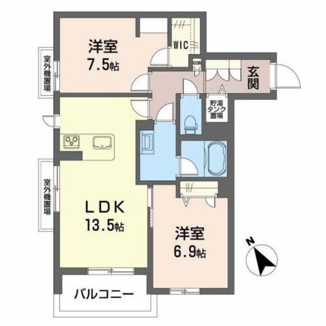 シャーメゾンCITAN(2LDK/3階)の間取り写真