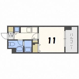 レジディア北3条(1K/6階)の間取り写真