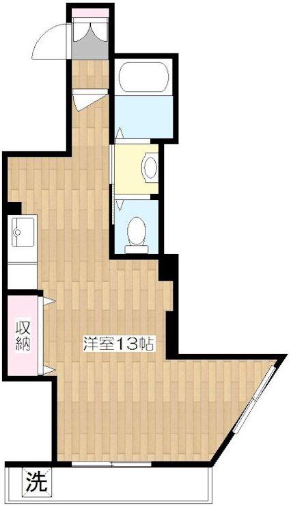 第一力蔵ビル(ワンルーム/6階)の間取り写真