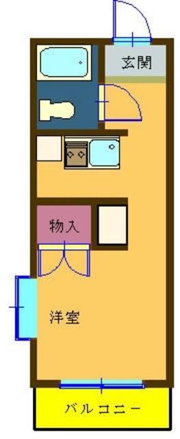 ソシアルヒラタ(ワンルーム/3階)の間取り写真