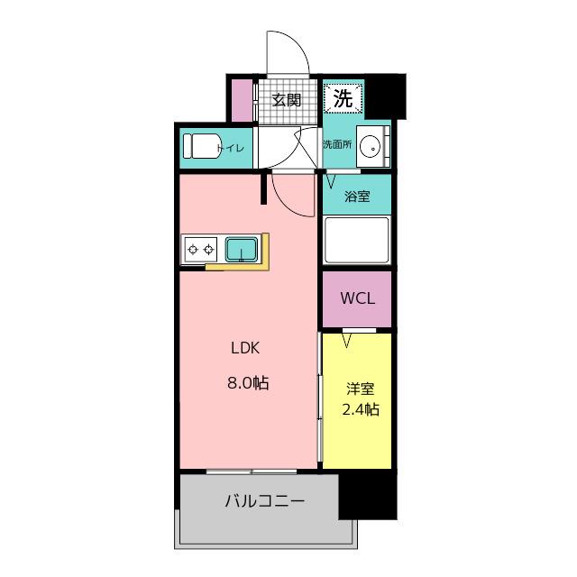 グランフォーレ博多ウォーターフロント(1LDK/11階)の間取り写真
