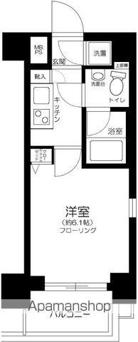 エクセリア芝大門(1K/3階)の間取り写真