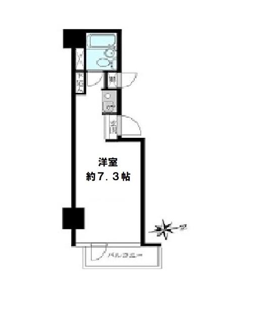 ライオンズプラザ新宿(ワンルーム/12階)の間取り写真