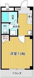 ウエストン(1K/2階)の間取り写真