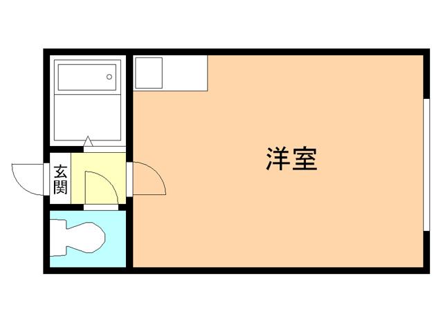 学TKマンション(ワンルーム/2階)の間取り写真