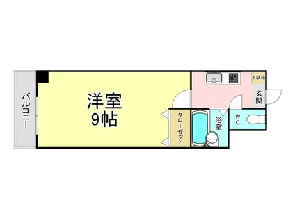 NO.35サーファーズプロジェクト2100小倉駅(1K/11階)の間取り写真