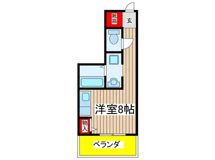 千代田VOGEL-1(ワンルーム/7階)の間取り写真