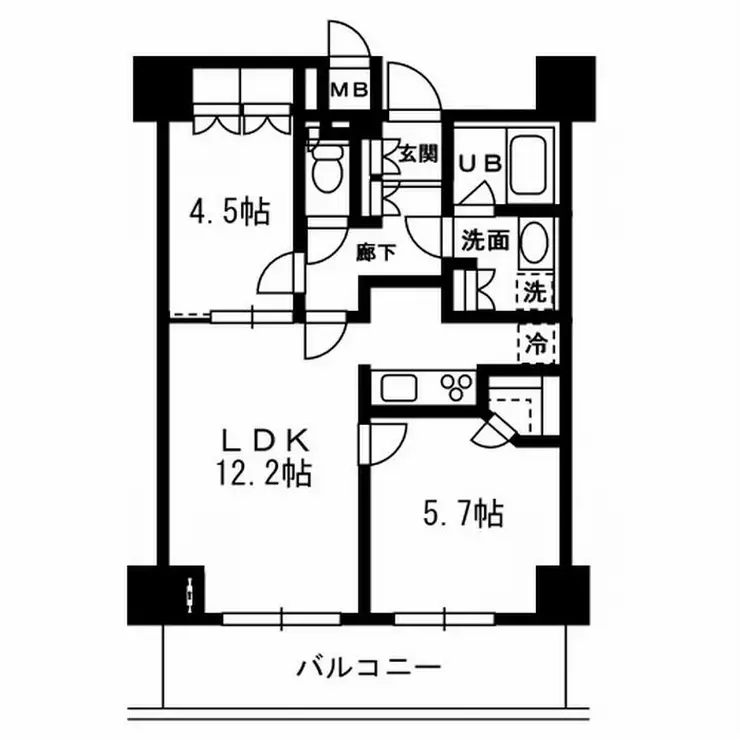 レジディア杉並方南町 5階階 間取り